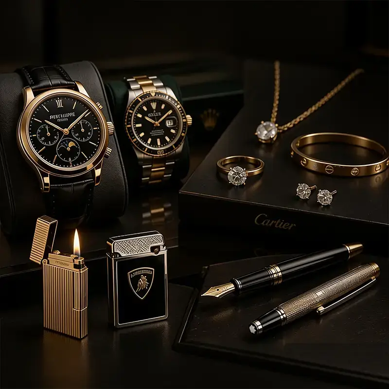 Luxusgüterankauf hochwertiger Uhren, Schmuck, Schreibgeräte und exklusiver Sammlerstücke